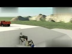 عرض ثلاثي الأبعاد لخط الكسارة