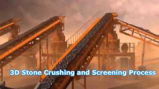 3D Stone Crushing and Screening Process